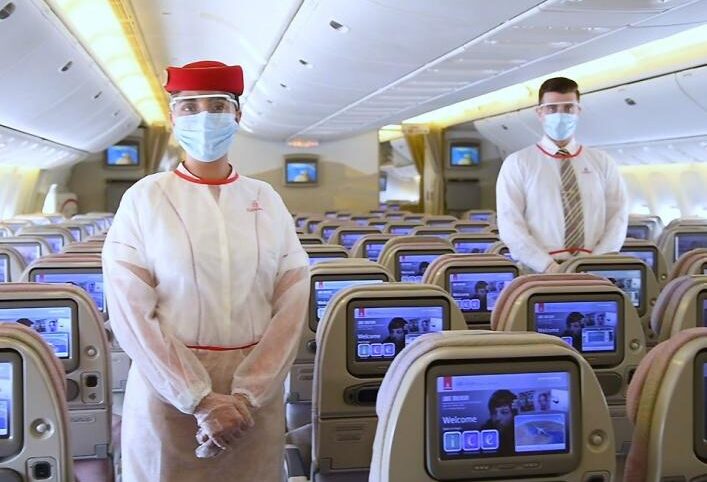 Voe Emirates: a única com ‘seguro anti-covid’