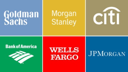 Em Wall Street, os bancos mais capitalizados do mundo