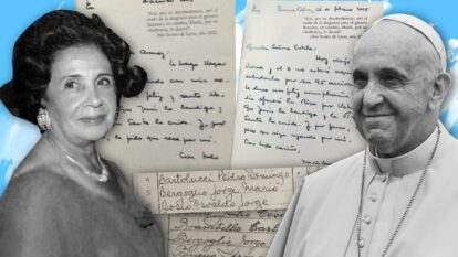 A singela história de amor filial entre o Papa e sua primeira professora