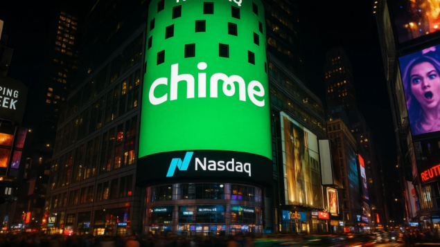 Chime, uma fintech de inclusão bancária, dispara 37% na estreia na Nasdaq