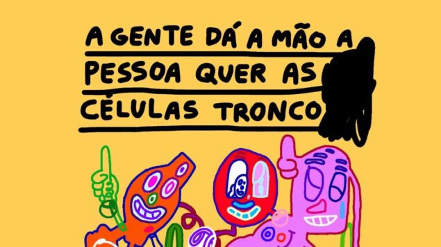 A gente dá a mão a pessoa quer as células-tronco — by Pedro Vinicio