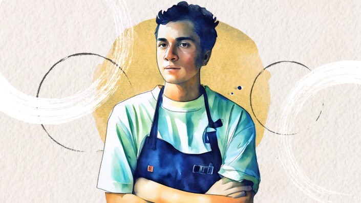 O avô Jacó emprestou o nome. O neto fez arte