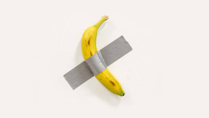 Você já conhece a banana de Maurizio Cattelan. Agora pode ver seu outro lado