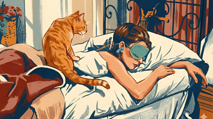 Qualquer luz no quarto prejudica o sono. O antídoto? Use máscara 