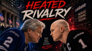 A ‘Heated Rivalry’ entre Jamie Dimon e o CEO da Coinbase