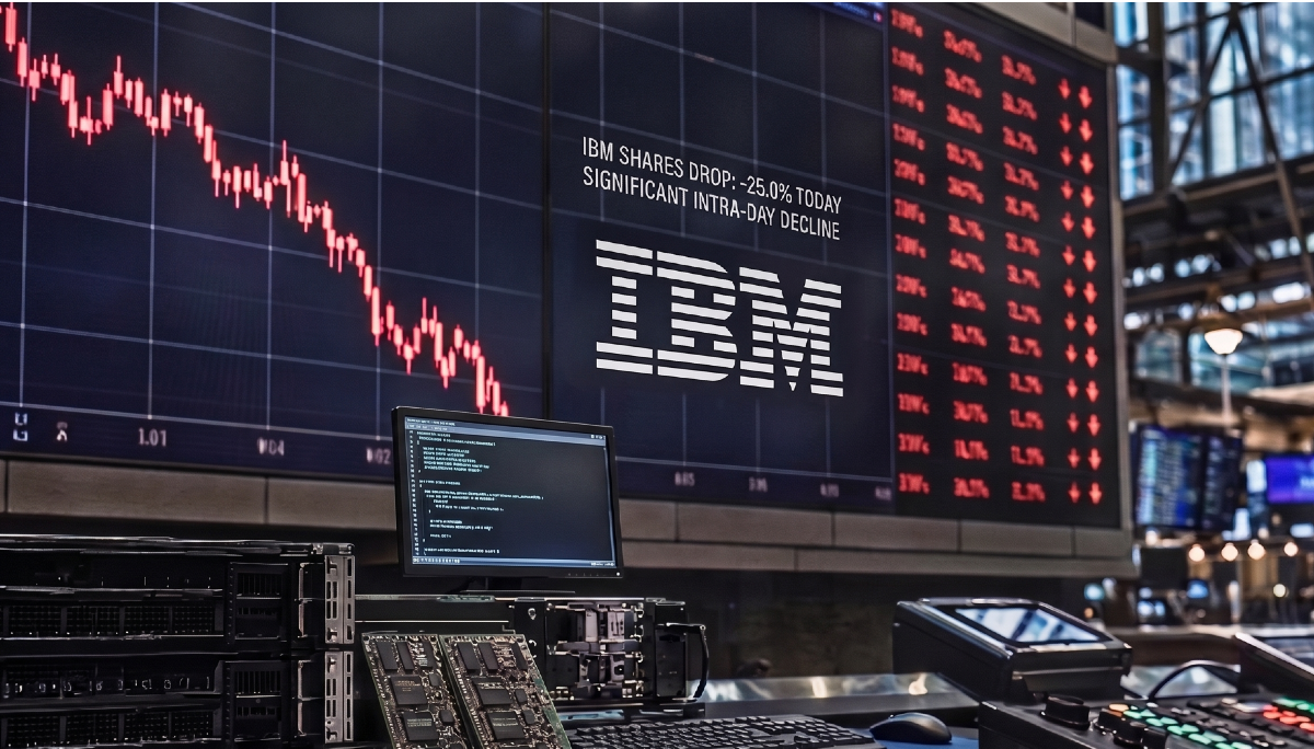 ‘Falhamos,’ diz CEO da IBM. Ação desaba 25%