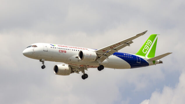 O jato chinês para desafiar a Airbus e a Boeing