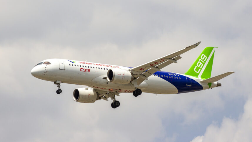 O jato chinês para desafiar a Airbus e a Boeing