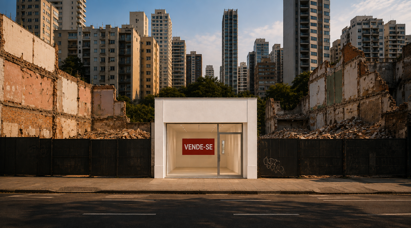 A saga das incorporadoras para comprar a lojinha que trava o terreno