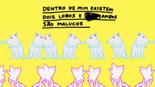 Dentro de mim existem dois lobos — by Pedro Vinicio