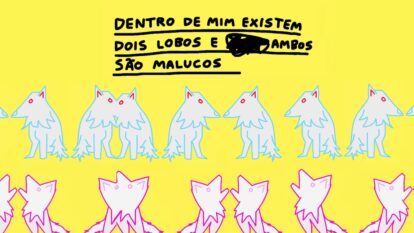 Dentro de mim existem dois lobos — by Pedro Vinicio