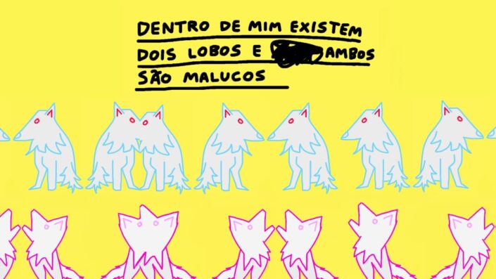 Dentro de mim existem dois lobos — by Pedro Vinicio