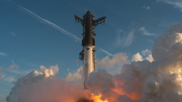 Startship, o megafoguete da SpaceX, atinge a órbita