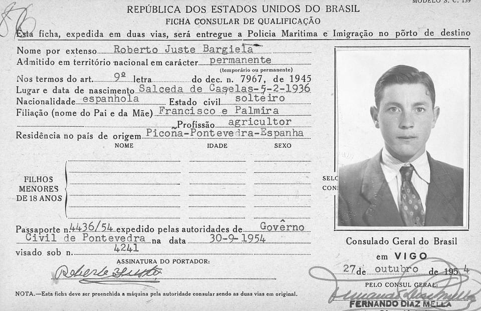 MEMÓRIA: Roberto Juste Bargiela, estrangeiro dos dois lados do Atlântico 1 11426 d5c042ac b4ea e2e0 50ca 126ae187ec03