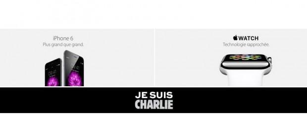 Apple, na França: "Je suis Charlie" 1 banner apple