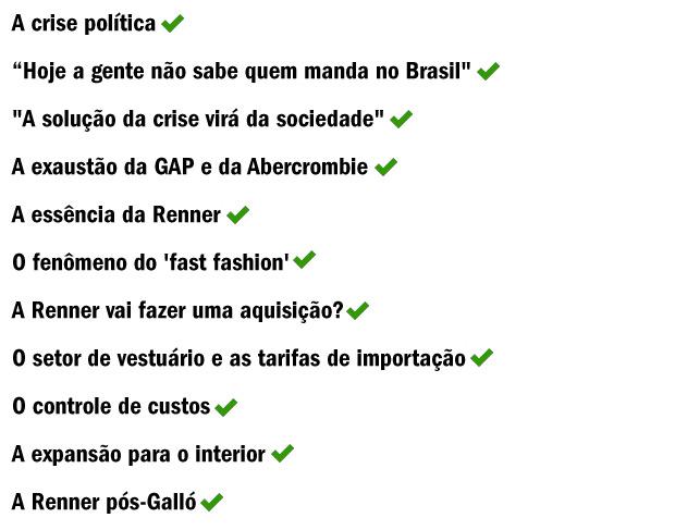 Galló desembrulha a crise: 1/2 hora com o CEO da Renner 1 galló-check-list